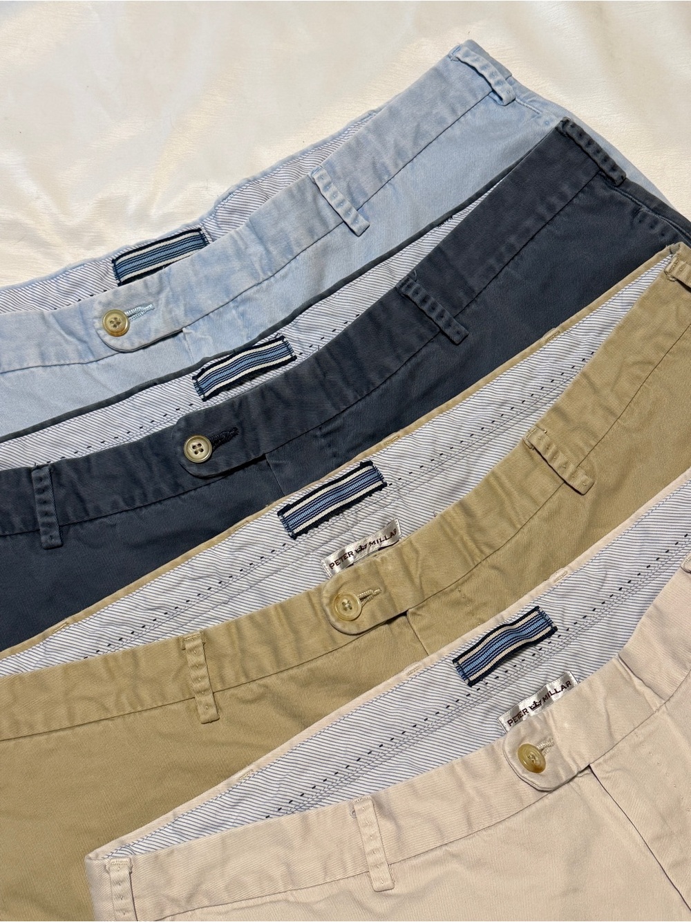 Peter Millar 4-Piece Shorts Set Men's 40 100% Cotton Made in Peru Golf